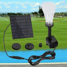 Solar Powered Bird Bath Garden Pond Fountain Submersible Brushless Water Pump fish tank accesso