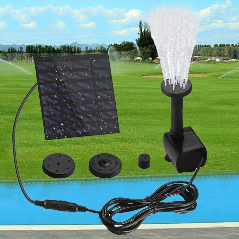 Solar Powered Bird Bath Garden Pond Fountain Submersible Brushless Water Pump fish tank accesso