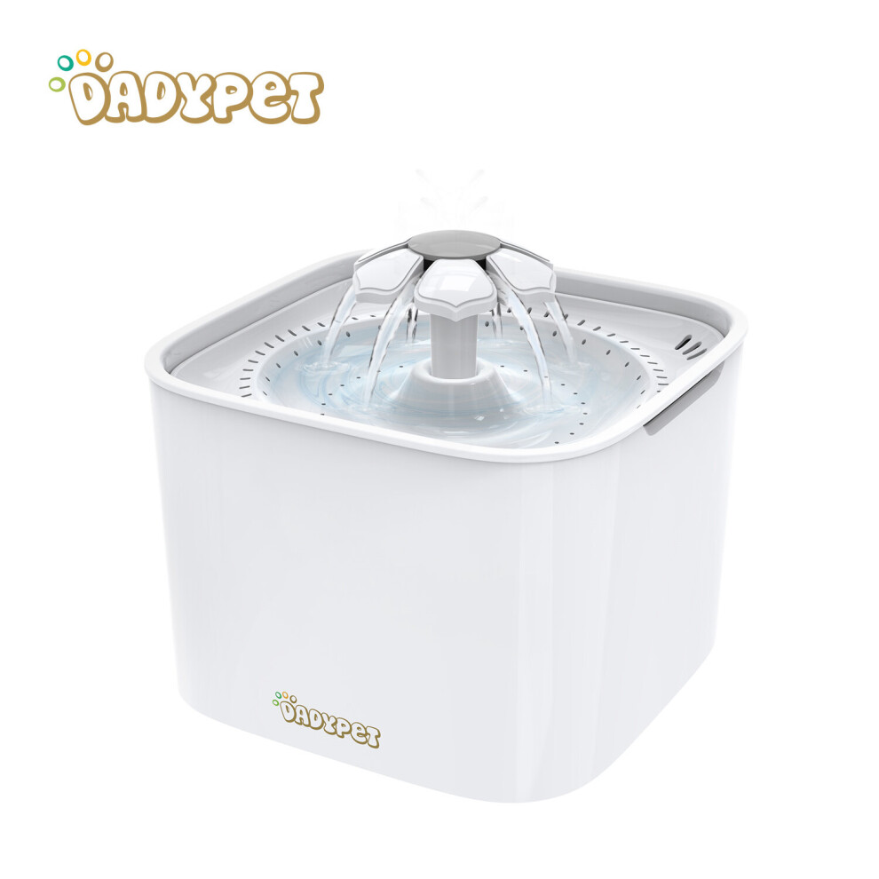 Dadypet Cat Water Fountain Electric Water Dispenser Bowl Circulating Drinking Fountain with Fil