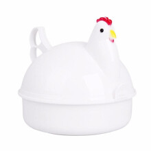 Kitchen Eggs Steamer Stainless Steel Chicken Shaped Microwave 4 Eggs Boiler Cooker Egg Poachers