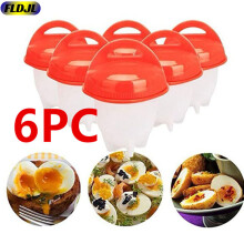 3PCS/6PCS Egg Poachers Cooker Silicone Non-Stick Egg Boiler Cookers Pack Boiled Eggs Mold Cups