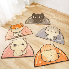 Pet Cat Litter Mat PVC Feeding Drinking Bowl Placemat Pads Non-slip Waterproof Litter Trapper M