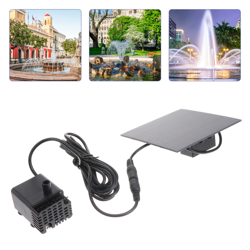1.2 W Solar Water Pump Outdoor Watering Submersible Water Fountain For Pond Pool Aquarium Fount 729601617034