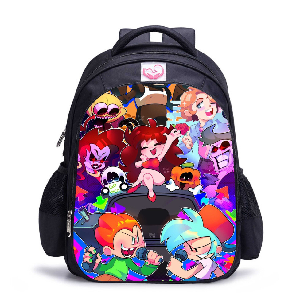 (15, Small-27*14*35CM) Friday Night Funkin' School Bag Travel Backpack Boys/Girls Gift-image-OPC-P95BFH5-NEW