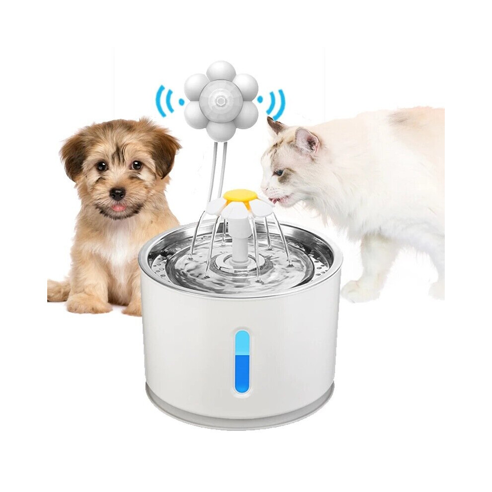 Motion Sensor Cat Dog Water Fountain Filter Dispenser Cat Automatic Feeders Smart infrared Usb