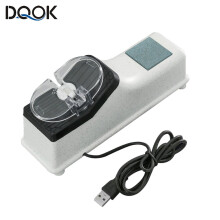 USB Electric Knife Sharpener Adjustable For Kitchen Knives Tool Knife Scissor Sharpening White