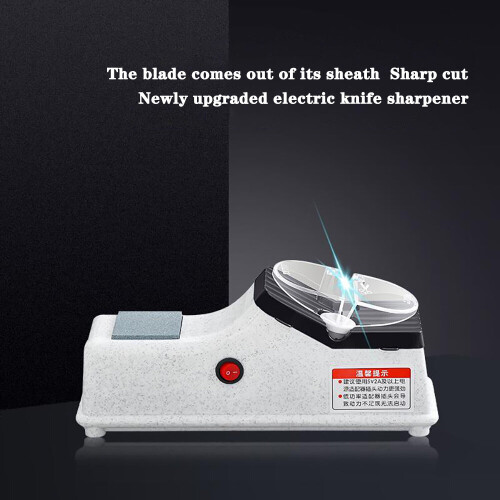 USB Electric Knife Sharpener Adjustable For Kitchen Knives Tool Knife Scissor Sharpening White 2