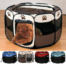 Portable Outdoor Kennels Fences Dog Tent Houses For Dogs Foldable Indoor Puppy Cats Pet Cage Oc