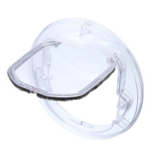Fashion Pet Cat Dog Flap Door 4-Ways Round Transparent Pet Flap Door For Screen Glass Window En
