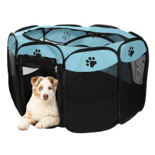 Claw Print Portable Foldable Pet Tent House Fence Indoor Outdoor Game Safe Guard Playpen Small