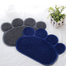Pet Cat Litter Mat Paw Print Feeding Bowl Placemat Cat Bed Pads Non-slip Waterproof Litter Trap
