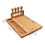 1PC Bamboo Cheese Board Cheese Knife Cheese Slicer Fork Scoop Cut Kitchen Cooking Tools Bamboo 6