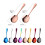 2 Sets Golden Serving Rice Spoon Restaurant Stainless Steel Dinnerware Set Public Using Buffet 6