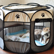 Pet Tent Portable Pet Playpen Dog House Dog kennel Folding Octagonal Cage Cat's House Dog Cat A