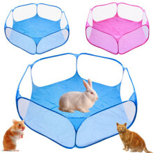 Folding Pet Cat Dog Tent House Octagon Cage For Playpen Puppy Kennel Easy Operation Portable Ou