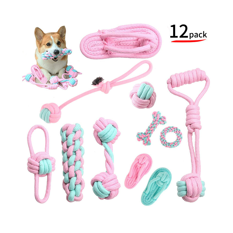 12PCS Pet Dog Toy Chew Toys for Small Dogs Large Dogs Dog Toys Ball for Dogs Accessories Toothb