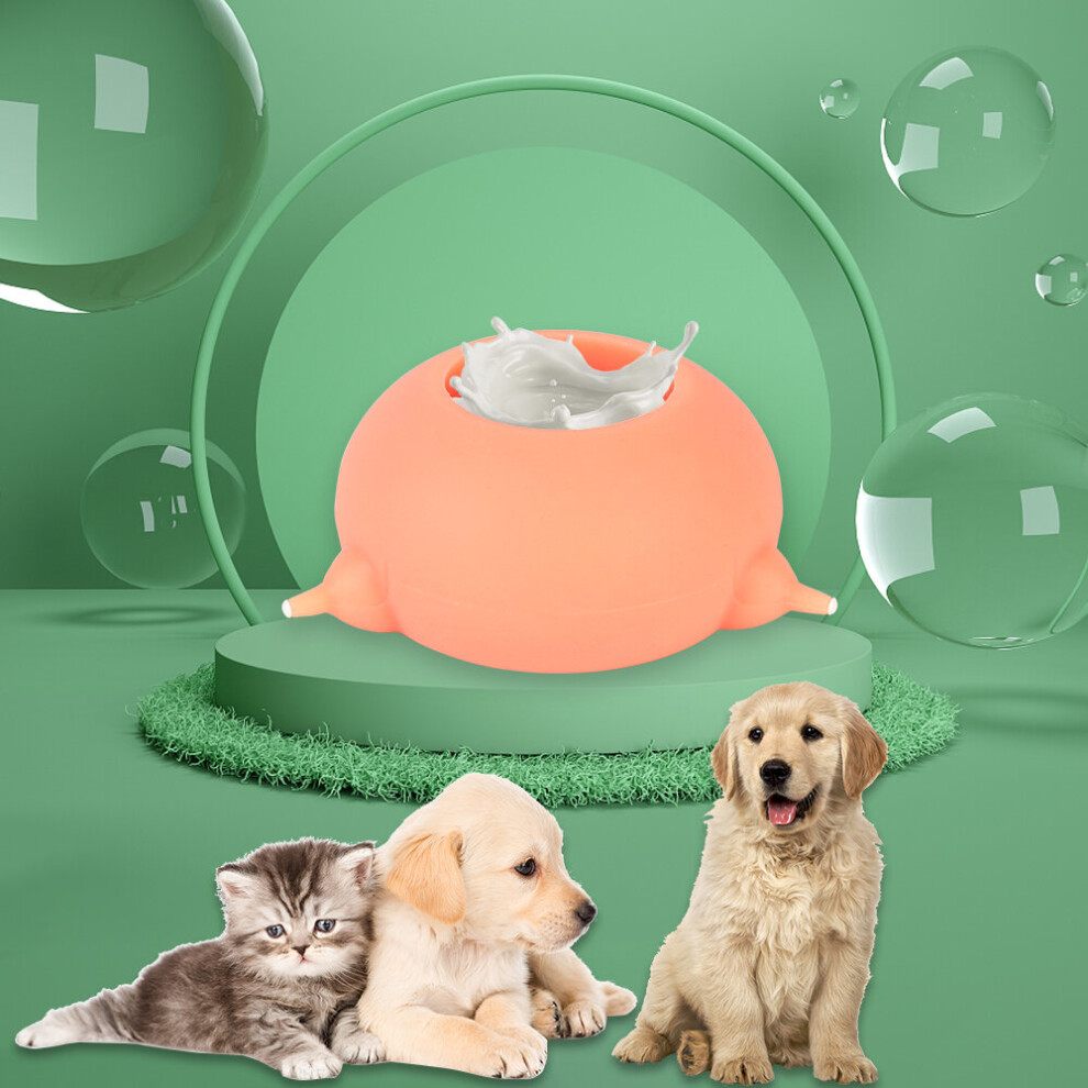 3 Nipples Nursing Milk Bowl Silicone Pet  Accesions Bubble Milk Bowl 200ML Milk Feeder Puppy Pe
