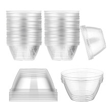 100Pcs Plastic Grow Domes Plant Pod Grow Domes Cap for Grow Basket Growing Containers for Hydro