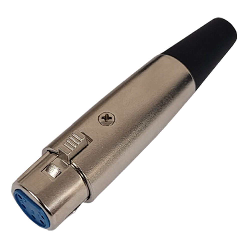 Loops Xlr 5 Pin Female Socket Solder Connector Audio Dmx Lighting Microphone Cable