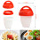 6PCS Set Egg Poacher Silicone Non-Stick Egg Cooker Pack Boiled Egg Mold Egg Cup Steamer Egg Coo 3