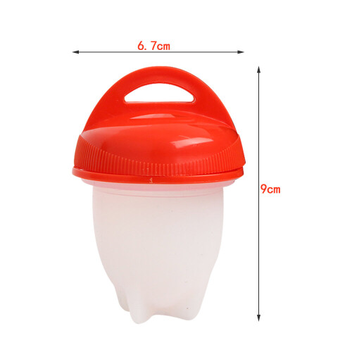 6PCS Set Egg Poacher Silicone Non-Stick Egg Cooker Pack Boiled Egg Mold Egg Cup Steamer Egg Coo 1