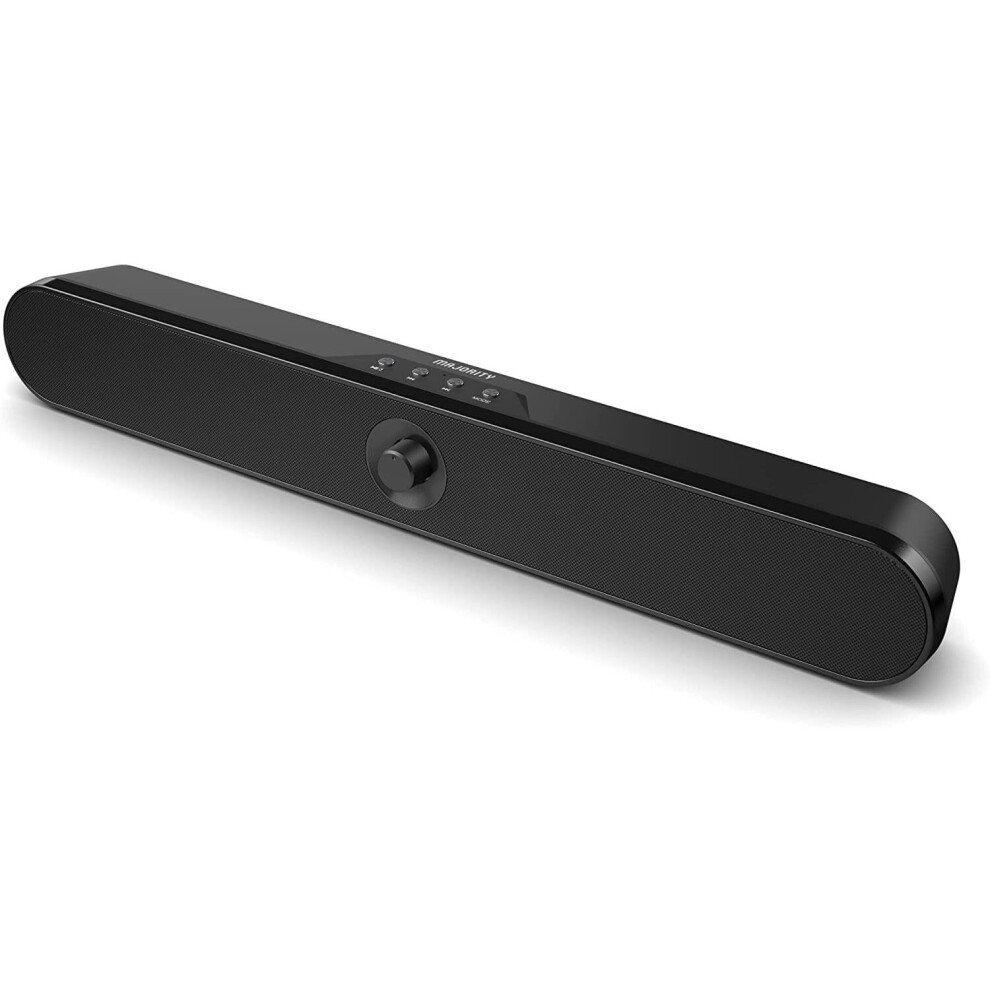 Majority Atlas Bluetooth Pc Soundbar 20W Portable Speaker - Black 5060575073361