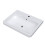 NES Home 500mm White Ceramic Mid-Edge Basin comes with Single Tap Hole and Overflow 2