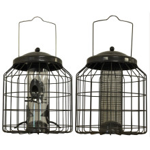 Heavy Duty Squirrel Proof Hanging Bird Seed & Nut Feeders (Set of 2)