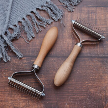 Pet Stainless Double Sides Brush Cat Dog Hair Removal Comb Grooming Dematting Deshedding Blade