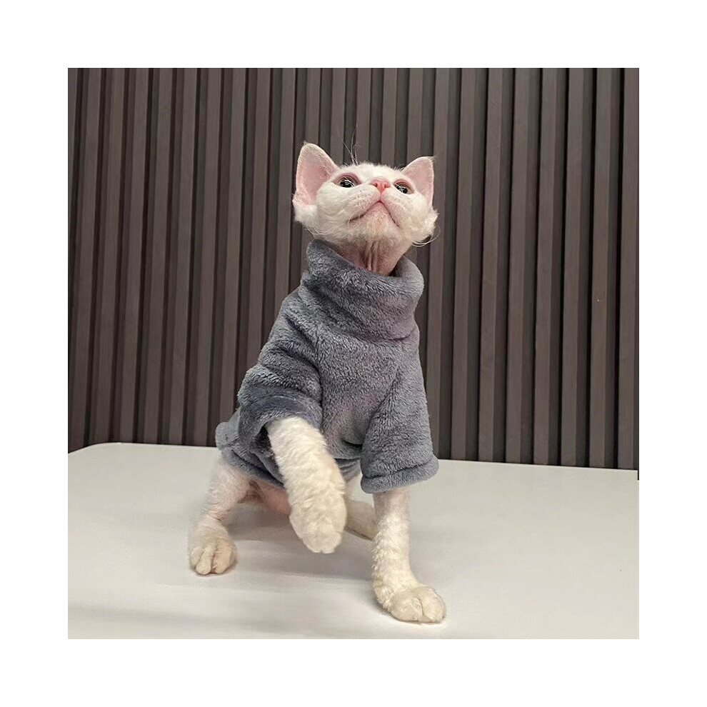 New Cat Clothes Hairless Cat Clothes Winter Thickening Warm Sphynx Cat Clothes Home Comfortable