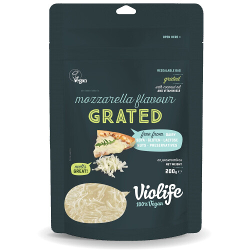 Violife Mozzarella Flavour Grated Vegan Cheese - 1x200g