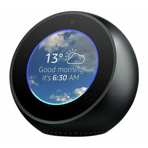 Amazon (Black) Amazon Echo Spot Compact Smart Speaker Alexa 1