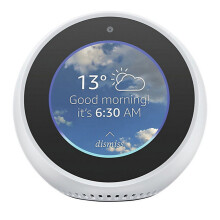 (White) Amazon Echo Spot Compact Smart Speaker Alexa