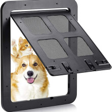 Pet Dog Screen Door Home Lockable Sliding Cat Screen Door Magnetic Self-Closing Screen Dog Fenc