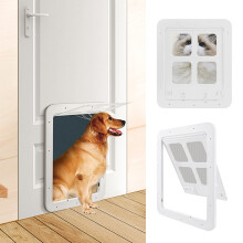 Dog Flap Door Pet Screen Dog Fence Home Automatic Flap Door Gate Door Kit Cat Dogs Flap Doors F