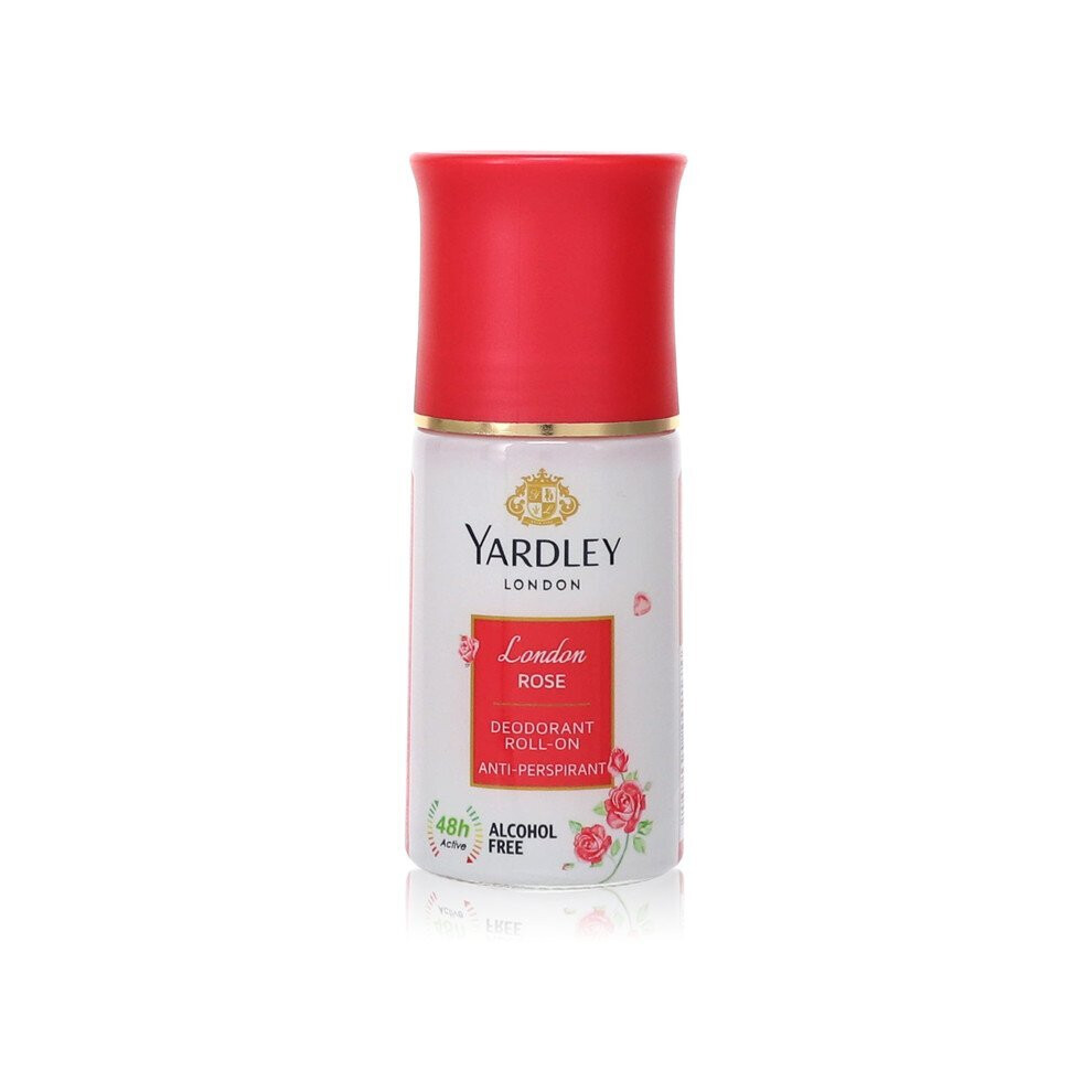 Yardley London Rose by Yardley London Deodorant (Roll On) 1.7 oz
