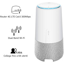 Huawei AI Cube Home Wi-Fi Router Alexa Built-in Smart Speaker and high speed 4G No Phone Line Required. - Refurbished