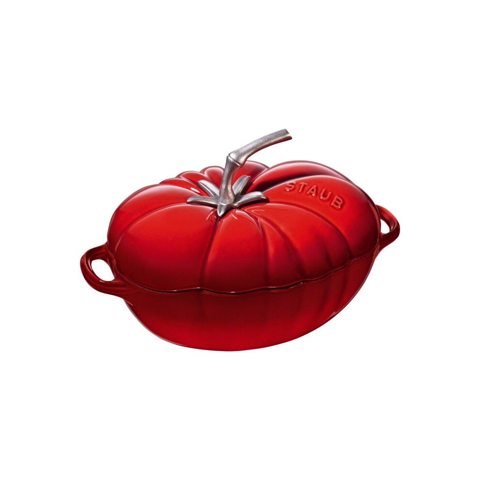 STAUB 25cm Cast Iron Tomato Cocotte Cherry