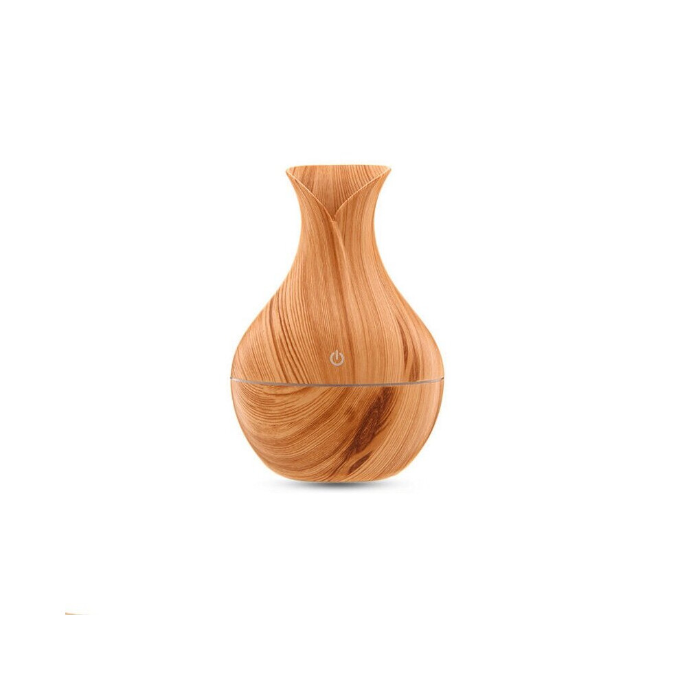 Vase-shaped Humidifier with Wooden Pattern - Light wood