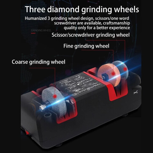 Electric Knife Sharpener Multi-function Automatic Sharpener Grinder Tool Fast Knife Grinder Whe 1