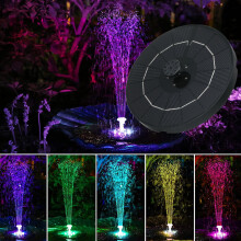 3.8W Solar Fountain with LED Lights Solar Fountain 2200mah Floating Solar Powered Water Fountai