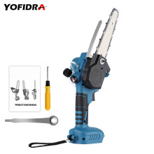 6 Inch 11000RPM Brushless Electric Saw Handheld Cordless Garden Logging Chainsaw for Makita 18V
