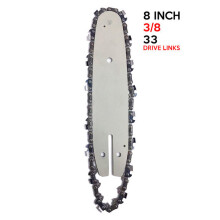 8 inch Chainsaw Guide Chain Chainsaw Cordless Electric Chain Saw Mini Pruning Saw Wood Cutter C
