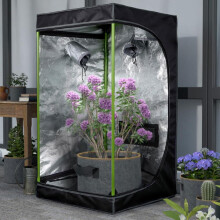 60*60*120cm Hydroponics Plant Growth Tent Indoor Greenhouse Gardening Flower Tent Durable 600D