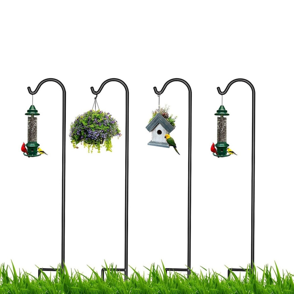 80mm Shepherd Hooks Plant Hook Garden Stake Stand Orchard And Garden Ground Plug Bird Feeders D