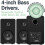 Majority D40 Bookshelf Speakers - Black 6
