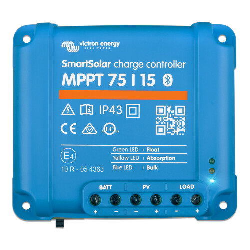 Lowenergie Victron 150w Mono Solar Panel Kit battery charging MPPT Controller Flip Mounts 2