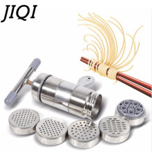JIQI Manual noodles machine Stainless Steel Pasta Making Machine Hand Operated Spaghetti Pasta