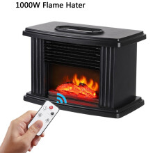 1000W Electric Fireplace Heater With Remote Control Fireplace Electric Flame Decoration Portabl