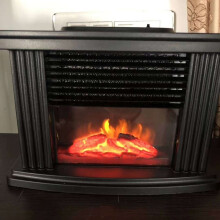 1000W household and office remote control electric heater, portable flame heater for indoor dec
